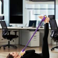 1pc Multi-Tube Resistance Band, 4/6/8-Tube Resistance Band With Non-Slip Foot Pedal And Foam Handle, Suitable For Core Training, Yoga And Full Body Workout - Multicolor - View 11