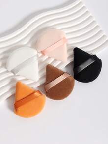 20pcs Large Triangle Powder Puff, Dip The Powder Puff Into Loose Powder And Gently Press Onto The Face To Achieve A Set Makeup Effect. Use The Edge Or Pointed Part Of The Powder Puff To Handle Detail Areas Like The Nose Wings And Eye Corners To Ensure Even Makeup. - Multicolor - View 8