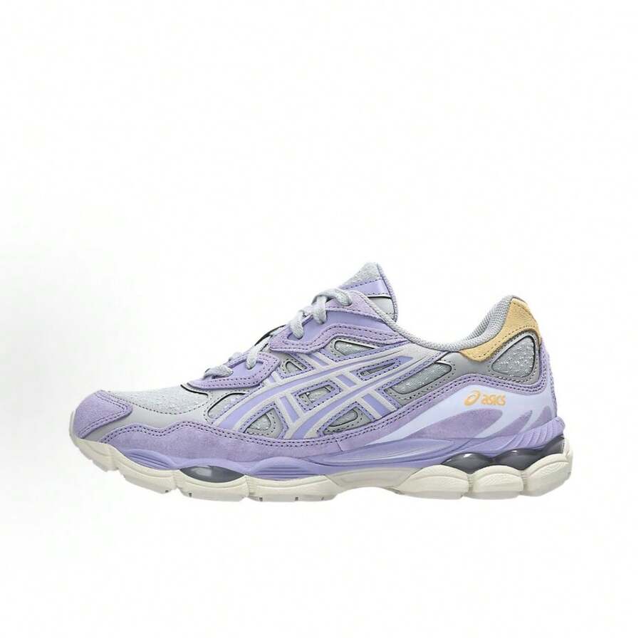 ASICS Gel-NYC Sneakers - Authentic Unisex Retro Lifestyle Running Shoes | Viral 2026 Sportstyle Urban Trainers | Premium Gel Technology Cushioning | Durable Suede & Mesh Performance Footwear | Classic Comfort Daily Sneakers - 灰紫色 - 查看 1