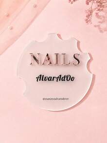Customizable Acrylic Nail Photo Palette, Nail Tech Photo Prop For Nail Art And Selfies, Nail Custom Logo, Nail Hand Symbol, Reusable, Aesthetic, Mom, Friends, For Mother's Day, For Birthdays, For Weddings, Photography Background, Personalized Gift - Multicolor - View 12
