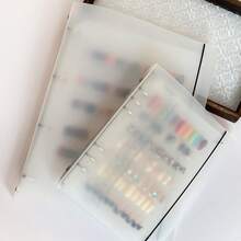 Minimalist Nail Art Storage Album Handmade Press-On Nail Display Card Book Large Capacity Nail Tip Color Storage Book Includes 3 Inner Pages Does Not Include Nail Tips - Multicolor - View 3