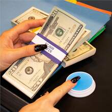 Nadex 3 Pack Fingertip Moistener Pads, Blue - Non-Slip Counting Cash Bills Separating Documents - Finger Moisturizer  Greaseless Odorless - ColorA - View 6
