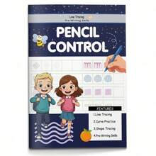 Kids Pencil Control Practice Notebook, Line Tracing And Pre-Writing Skills Book For Early Handwriting And Fine Motor Training - 鉛筆控製筆記本 - 查看 1