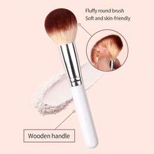 Extra Large Loose Powder Brush, Soft Bristles, Makeup Beauty Tool,Foundation Brush,Concealer Brush,Blush Brush,Contour Brush,Blush Brush,Bronzer Brush,Powder Brush,Foundation Brush,Blush Brush,Giveaways - White - View 2