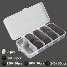 120pcs 25mm Replaceable Sandpaper, With Foot Scrubbing Pad Kit, Tool For Removing Foot Calluses And Corns, Hard Dead Skin Cleaner, Foot Scrubbing File - Multicolor - View 15