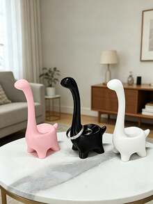 3D Printed Dinosaur Ring Holder, Cute Jewelry Display Stand For Rings, Earrings And Small Accessories, Aesthetic Academic Style Desktop Decor, Sweet Gift For Women And Girls, Suitable For Valentine's Day, Birthday, Anniversary - Multicolor - View 6