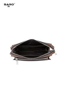 saroxi Tas Clutch Pria Berlapis Ganda dengan Kunci Kombinasi, Tas Genggam Kasual Modis Kapasitas Besar untuk Perjalanan dengan Slot Kartu, Portabel, Gaya Vintage Minimalis Kelas Atas, Cocok untuk Kantor, Remaja, Pelajar, Pilihan Hadiah untuk Pria - MultiWarna - View 11