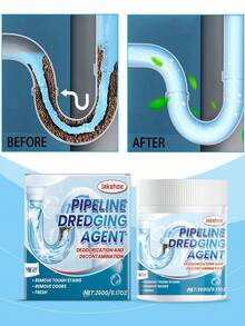 jakehoe Upgraded Drain Clog Remover Powder, Quickly Dissolves Hair, Grease, Soap Scum, Food Residue, Solves Slow Drainage And Clogging Issues For Floor Drains, Sinks, Washbasins, Kitchen Sinks, Bathtubs, Toilets - Powdery - View 8