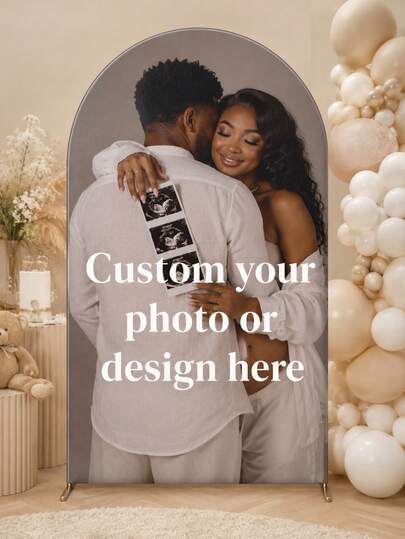 1pc Elastic Banner Arch Backdrop, Personalized Custom Multi-Size Arch Decoration, Suitable For Dome Background Frame Custom Arch Backdrop Set, Create Festive Atmosphere, Multiple Sizes Available, Suitable For Birthday And Theme Party