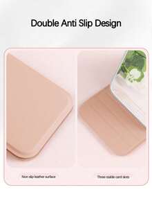 Mini Pink Folding Portable Makeup Mirror, A-Z Letter Pattern, Standing Makeup Mirror, Travel Mirror, Beauty Product, Desktop Makeup Mirror, Rectangular Desktop Portable Makeup Mirror - Multicolor - View 8