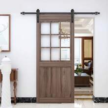 SAILUN Sliding Door Kit 183/200/366cm Barn Door Sliding Track Set Heavy Duty Hardware Rail System Quiet Rolling Kit Include Roller And Guide For Single Door - 200cm, 6.5ft - View 6