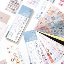 30pcs Colorful Dots Stickers Colored Marks Sticker Paper For Diary Scrapbooking Collage Card Decoration Additions Back To School Supplies - Material Sticker - View 6