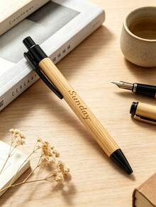 Pulpen Bambu Berwarna-warni dengan Logo Teks Kustom, Bahan Bambu, Tulisan Halus, Cocok untuk Kantor, Penandatanganan Bisnis, Catatan Rapat, Memo, Pembelajaran, Ujian, Tanda Tangan dan Berbagai Acara Lainnya, Pulpen Netral untuk Siswa Sekolah, Pulpen untuk Penandatanganan Dokter - MultiWarna - View 7