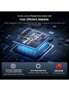 Blackview ROCK 1 4G NFC 強固型手機 全球版 6.56 吋主螢幕與 2.01 吋多功能副螢幕 八核心 MediaTek Helio G81 處理器 15000mAh 電池與 33W 快充 20MP Sony® 夜視相機 - 黑色 - 查看 7
