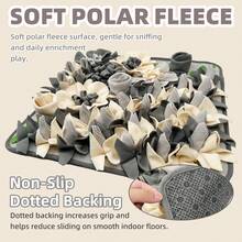KM-P 1pc Pet Snuffle Mat Floral Grass Landscape Design With Rich Folds For Hiding Treats, Stimulate Olfactory Exploration Ability, Home Pet Interactive Training - Multicolor - View 5