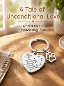 Dog Keychain, Car Keychain, Backpack Decoration Pendant, Gift For Dog Lovers. - Silver - View 4