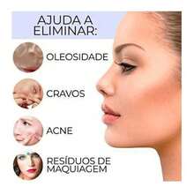 Kit 5 Em 1 Escova Massageador Eletrico Corpo E Rosto - Rosa chiclete - Visão 2