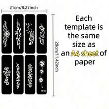 3pcs/Set Henna Cones, Brown, Black, Red, For DIY Temporary Tattoos, For Temporary Body Art Tattoos - Black - View 7