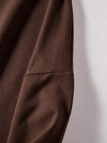 Men's Crew Neck Knight Graphic Casual Daily Wear Sweatshirt - Brown - View 7