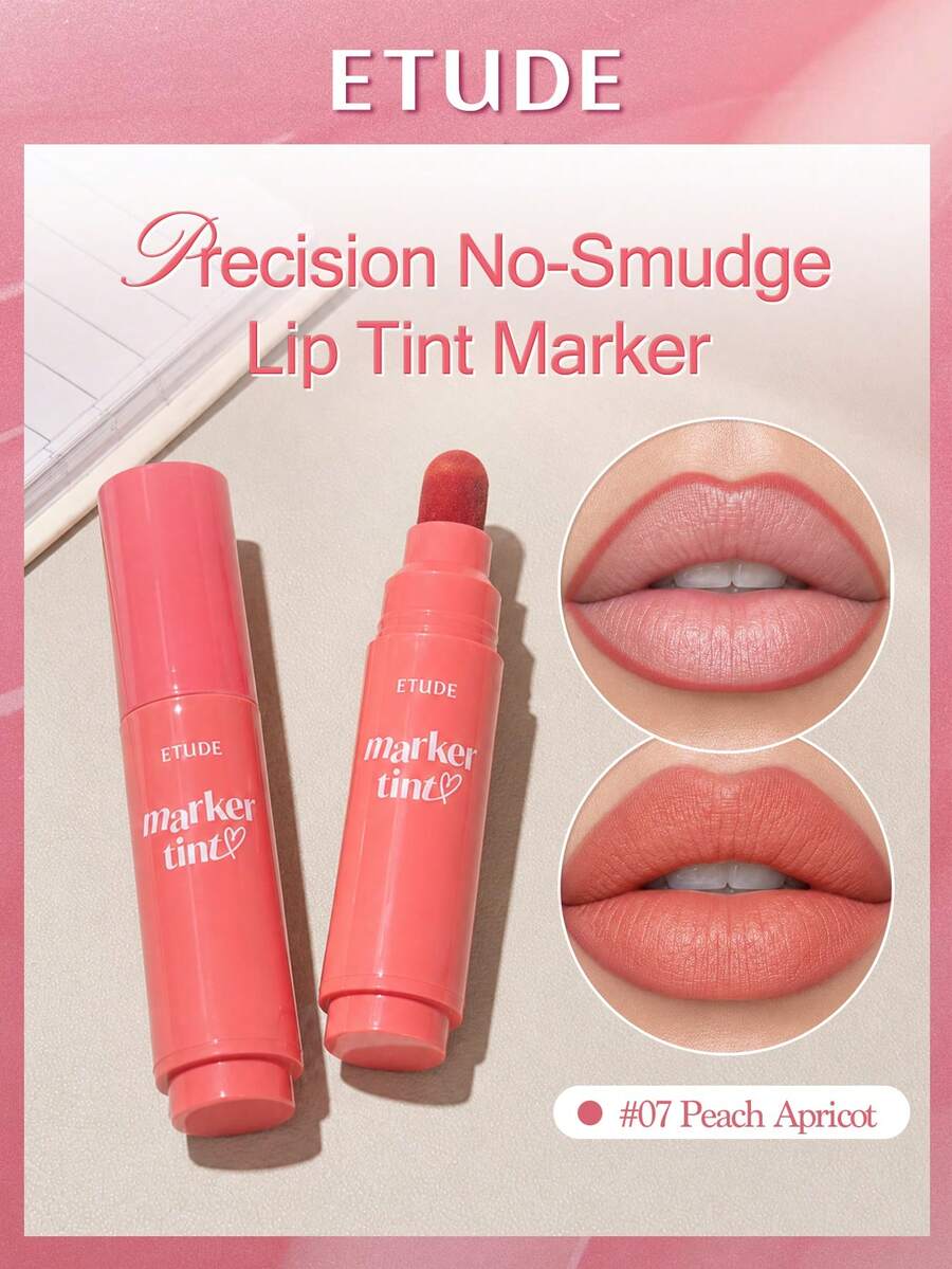 ETUDE Love Mark 啞光唇線筆，持久防水，奶油般質地，適合唇部輪廓勾勒與塑形，日常必備