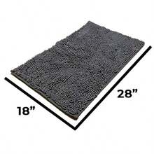 Chenille Runner Rugs Sizes - Sky Blue - View 9
