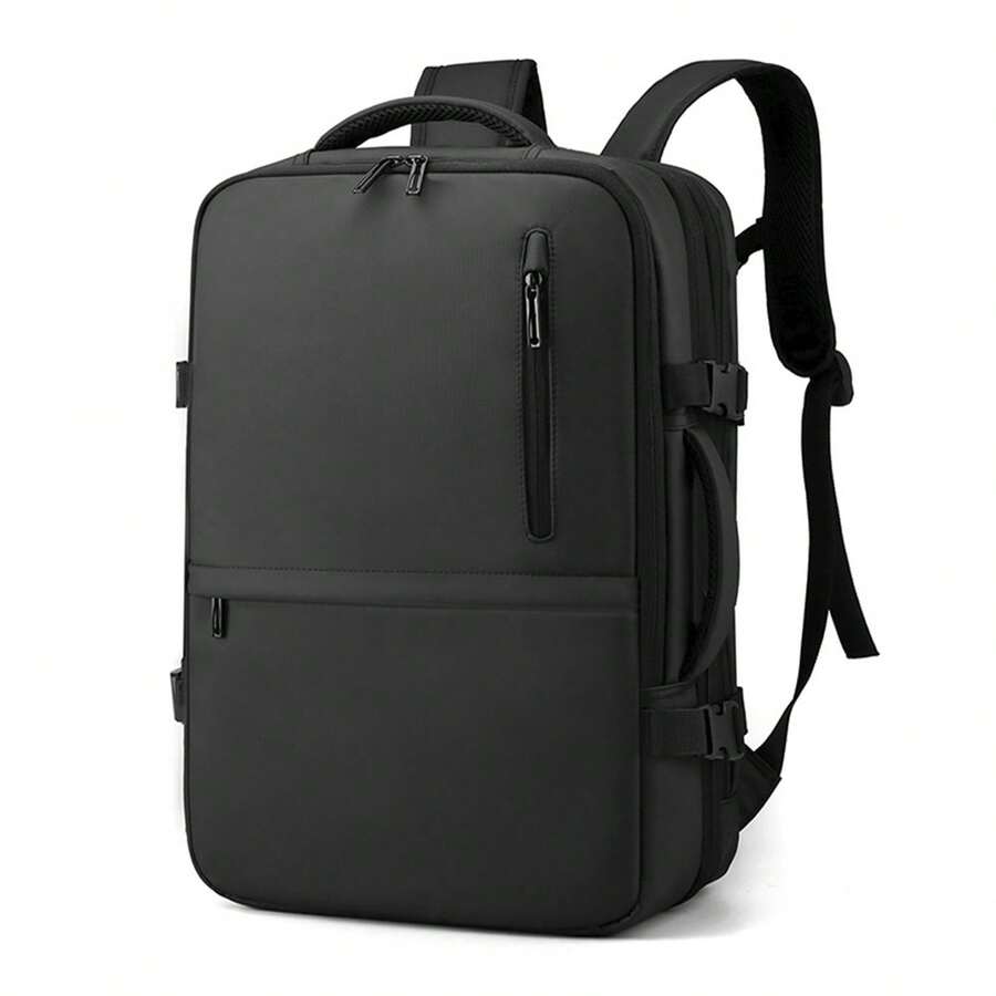 Dam Durable Expandable Cabin Travel Backpack With Multiple Compartments And USB Connection. - Black - 查看 1