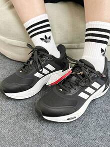 Adidas CLIMAWARM Lightweight Running Shoes Unisex Black/White - Black and White - View 1
