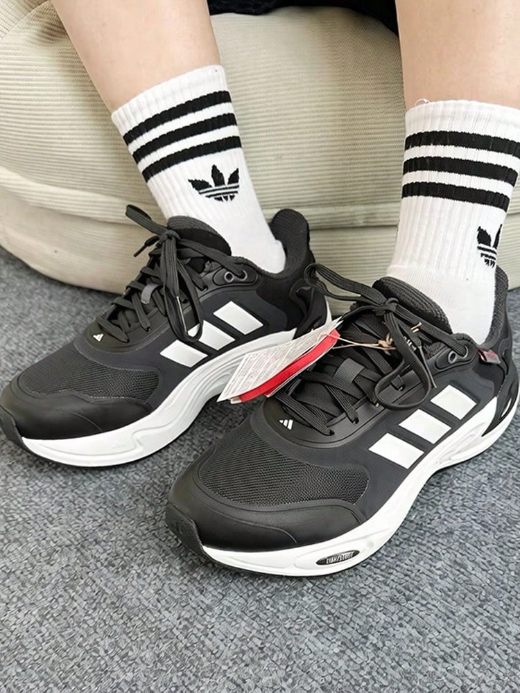 Adidas CLIMAWARM Lightweight Running Shoes Unisex Black/White - Black and White - View 1