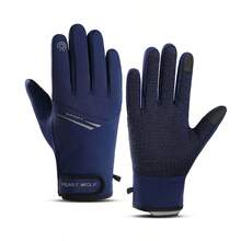 Men's Winter Warm Windproof Gloves, Touchscreen Silicone Non-Slip Grip, Suitable For Driving, Running, Cycling And Outdoor Sports - Sports 02 - View 9