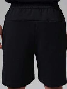 Jordan Men's AS DF SPT HOOP FLC SHORT Knit Shorts IQ3801-010 - Black - View 2