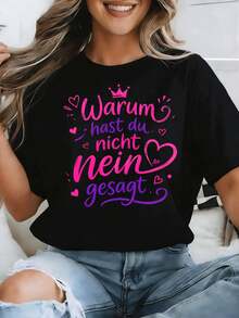 4 Retro-T-Shirts im Y2K-Stil für Damen und Herren – Locker geschnittenes T-Shirt mit dem Aufdruck "Warum hast du nicht Nein gesagt?", Thermotransferdruck, Streetwear der 2000er. - Weiss - Übersicht 10