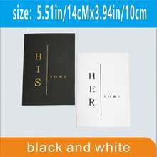 2 Elegant "His & Hers" Wedding Vow Books - 28 Pages, 5.5" X 3.9" - Perfect For Bridal Shower, Anniversary And Wedding - Includes Time Capsule Love Letter - Ideal Keepsake For Couples And Bridesmaid Gifts School Supplies - one-size - View 12