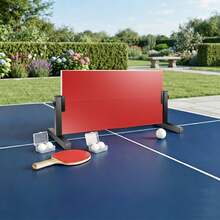 66cm Table Tennis Rebound Board With Support Stand, Red Ping Pong Return Panel, Solo Self-Training Equipment For Single Player Indoor Hitting And Table Tennis Skill Practice - Red and Black - View 7