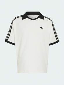 Adidas Originals Men's Terry Polo Shirt Knitted Collar Short Sleeve TKW7399 - Beige - View 2