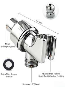 Luxury Filtered Showerhead, Handheld High Pressure Shower Head With 8-Layer Mineral Filter, Skin Care & Hair Care, 2 Spray Settings, Sleek Modern Design, Perfect For Home Bathroom, Dorm, Pet Bathing - Universal Fit - Handheld - View 11