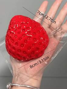 Non-Rebounding/Slow-Rising Caramel Pudding Stress Ball, Soft & Crunchy Bead-Filled Sticky Silicone Squeeze Toy, Handmade Fidget Toy For Adults Anxiety Relief And Party, Squishy Toys - Multicolor - View 17