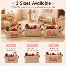 Personalized Dog Toy Basket - Corduroy Pet Storage Basket With Name, Gift For New Dog Owners, For Pet Lovers, Space Saving, Aesthetic Dog Room Decor - Multicolor - View 11