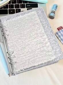 Transparent Crystal Ripple Card Album, A5 Loose-Leaf 4-Slot 3-Inch Idol Photo Card Storage Book, Suitable For Photo Card Storage, Idol Meal Card, Calendar Making, Photo Album Making - A5 - View 5