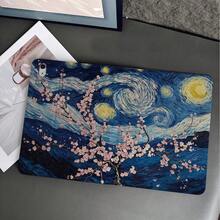 1件星空油畫平板保護殼附筆槽，相容 iPad 10代智能保護殼/Air 13(M3 2025)/Air 11/11(A16 2025)，相容 OPPO Pad、 MatePad、Vivo Pad、Honor Pad、 Pad - 彩色 - 查看 2