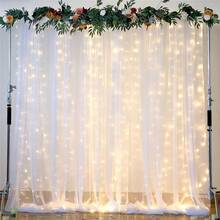 8-Function Battery Powered LED Curtain Lights, Suitable For Halloween, Christmas, Wedding, Party, Birthday, Home And Garden Decoration, Novelty Lighting - 電池盒窗簾燈 - 查看 2