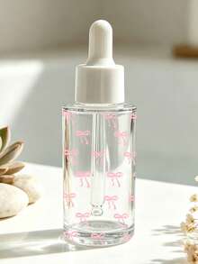 Botol Pipet Minyak Esensial Kaca Transparan Motif Pita Baru, Tersedia Ukuran 20ml/40ml, Dapat Digunakan Kembali, Cocok Untuk Pencampuran Minyak Esensial Parfum, Pengeluaran Cairan, dan Botol untuk Perjalanan - MultiWarna - View 3