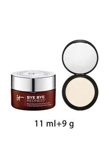 IT Cosmetics [Bundle] Bye Bye Redness Neutralizing Correcting Cream Light Beige 11 Ml + Bye Bye Pores Pressed Setting Powder Translucent 9 G - Light Beige+Translucent - View 2