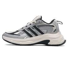 Sepatu lari low-top adidas yang menyerap guncangan, tahan lama, dan memiliki ventilasi udara, cocok untuk balap dan perjalanan di perkotaan, unisex, warna abu-abu muda. - Light Grey - View 3