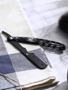 1pc/Manual Razor - Spider Vintage Manual Razor Stainless Steel Hair Styling Razor Eyebrow Trimming Grooming Shaving Razor For Men - Multi-color - View 1