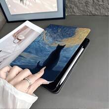 1件星空油畫平板保護殼，附筆槽，相容 iPad 10代智能保護殼/Air 13(M3 2025)/Air 11/11(A16 2025)，相容 OPPO Pad，相容 MatePad，相容 Vivo Pad，相容 Honor Pad，相容 Xiaoxin Pad - 彩色 - 查看 8