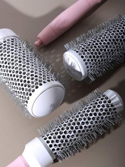 [4 Models Available] Round Hairbrush With Aluminum Roller Brush For Extra Tension And Grip, Ceramic-Coated Barrel For Travel, Easily Creates Blow-Dry Styles, Suitable For Women's Curly And Straight Hair.