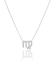 1pc Zodiac Sign Symbol Pendant Clavicle Chain Necklace With Constellation Card, Birthday Gift - Silver - View 4