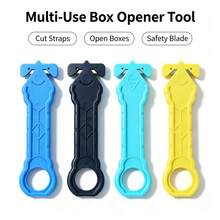 Portable Safety Strap Cutter Hidden Blade Box Opener Parcel Unboxing Tool Color Random - View 2