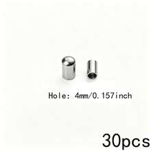 30pcs Gold & Silver 304 Stainless Steel Rope End Caps DIY Jewelry Making Accessories - Bucket - View 8