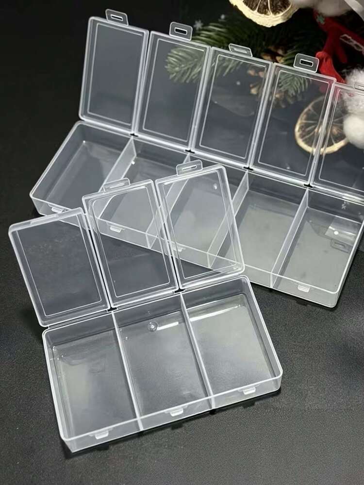 2件大號單開口3格/5格連動工具收納盒，珠寶珠飾包裝盒，分格收納盒，翻蓋分類收納盒，釣具收納盒 - 彩色 - 查看 2